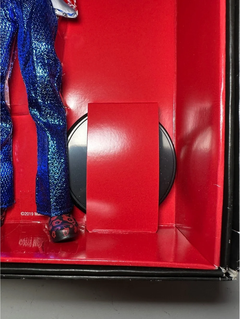 BTS 2019 Collectible Doll with Stand - Blue Sequin Pants and Multicolor Jacket